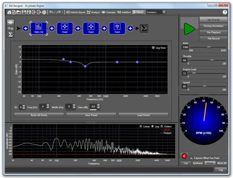 QNX 发动机声音增强声学软件设计器
