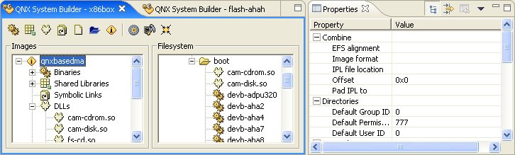 Builder editor and properties