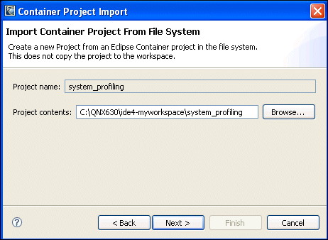 Import container project