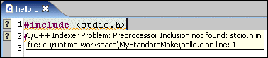 Index error markers