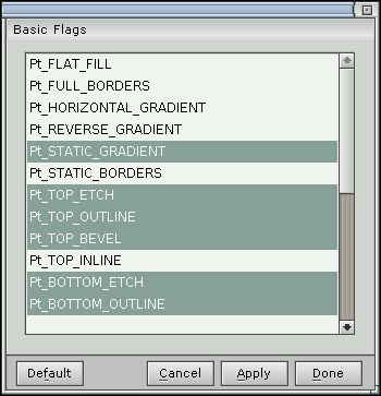 Flag/option editor