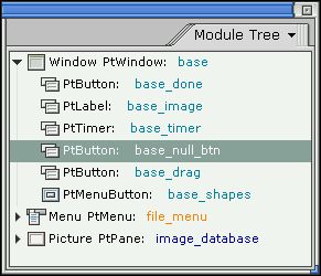 Module Tree panel
