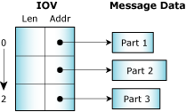 Neutrino message-pass vector