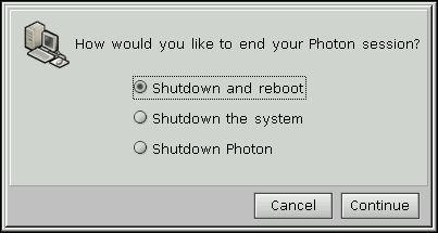 phshutdown options