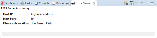 Screenshot of TFTP Server view