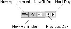 DayMinder Appointment button bar