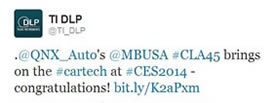 TI CES2014 tweet