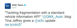 Tina at W3C tweet