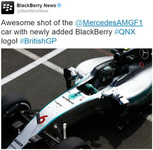 BlackBerry Formula One Car