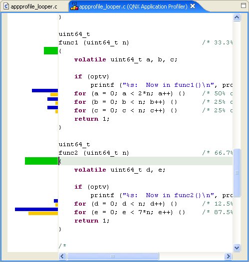 Application Profiler editor