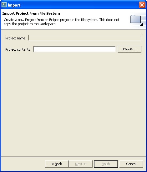 Import existing project