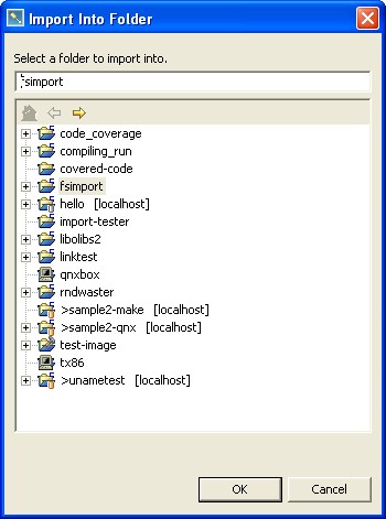 Import Into Folder