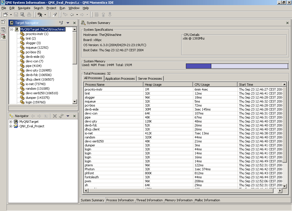 System information