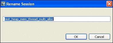 Rename Session dialog