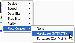 Serial terminal view