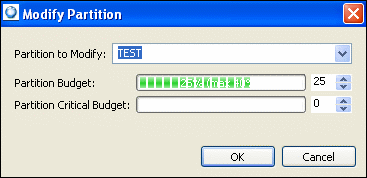 Modifying a partition