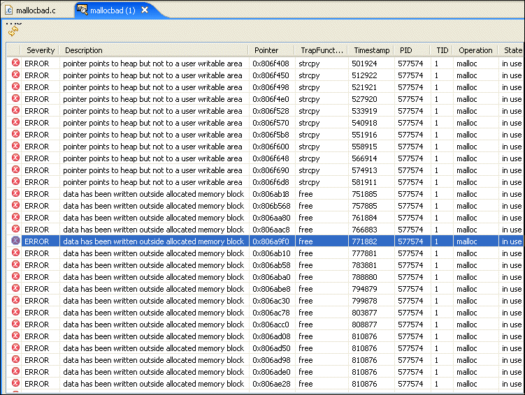 Memory Analysis Tool