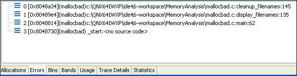 Memory Analysis Tool