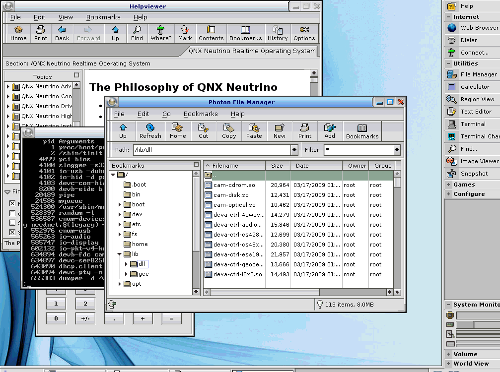 Self-hosted QNX Neutrino RTOS