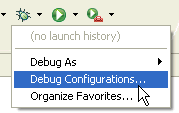 Debug menu