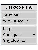 Desktop menu