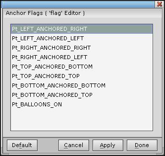 Editing anchor flags