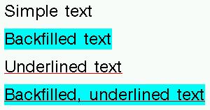 Examples of text