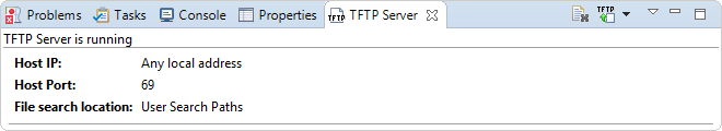TFTP Server view