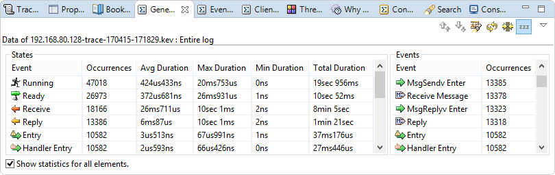 System Profiler: entire log file