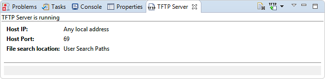 Screenshot of TFTP Server view