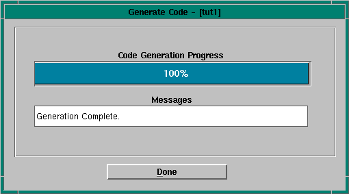 Generate Progress dialog