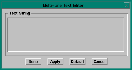 Multiline text editor