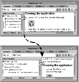 Divider bar in the Helpviewer