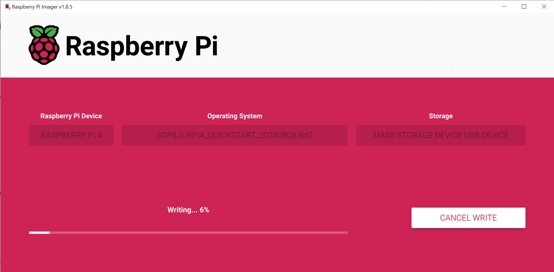 Raspberry Pi imager